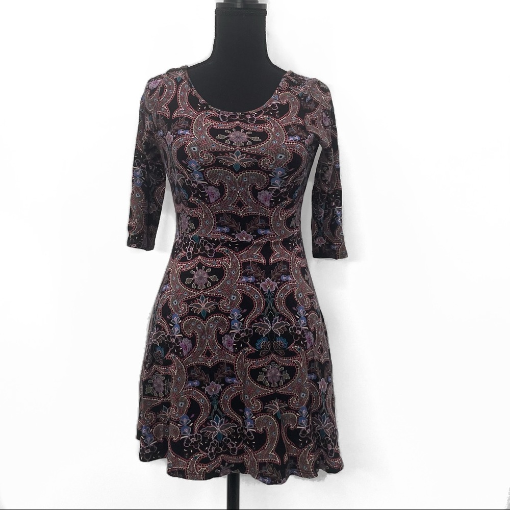 One Clothing  Boho mid sleeve boho dress